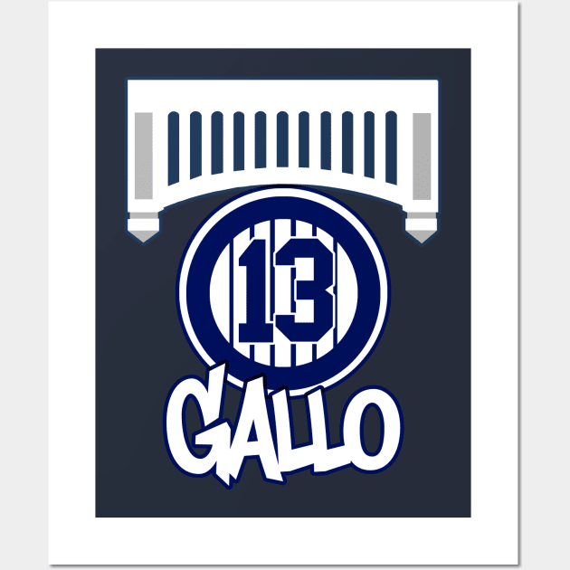 Yankees Gallo 13 Wall Art by Gamers Gear